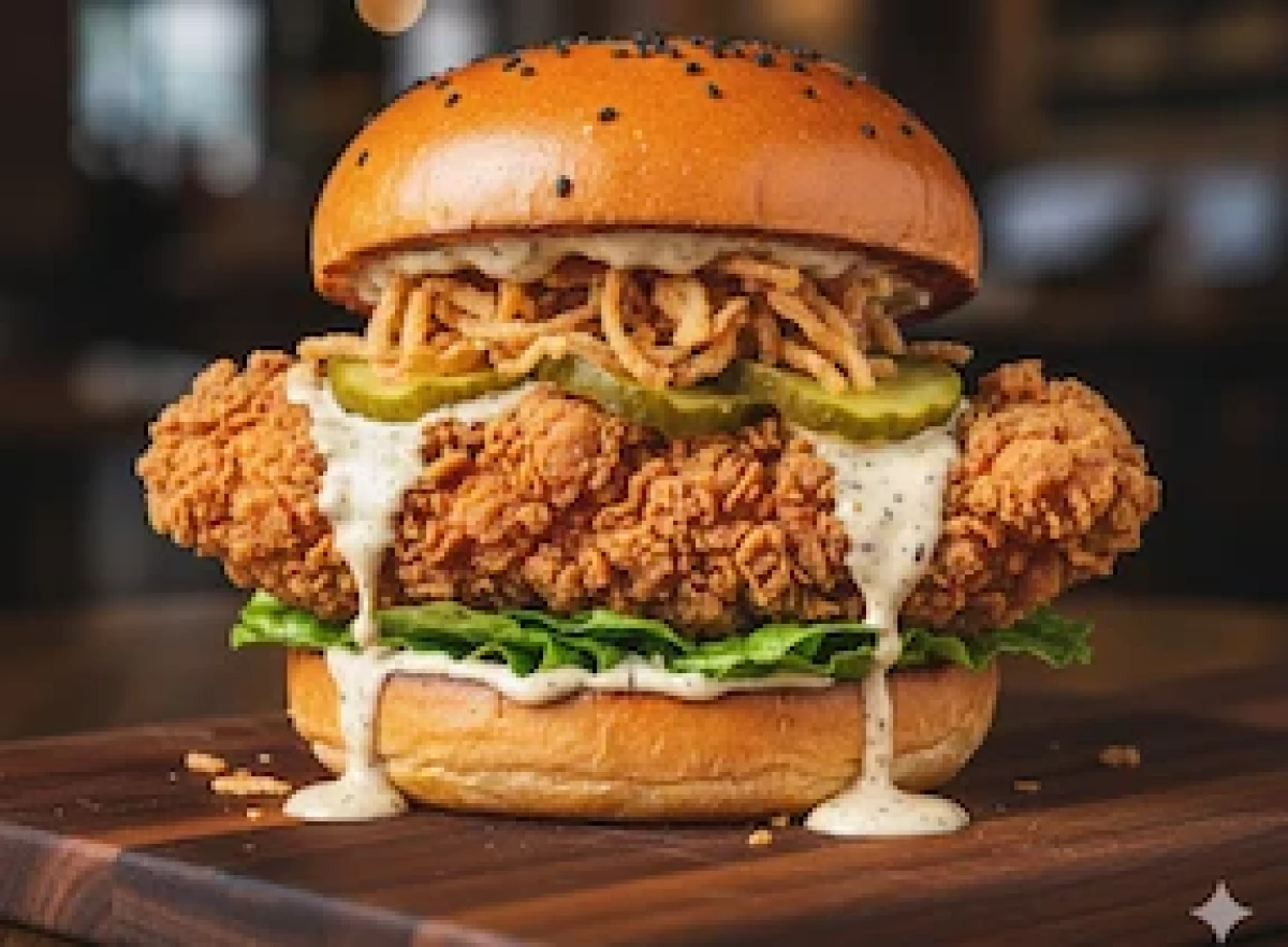 Truffle Shuffle Chicken Burger